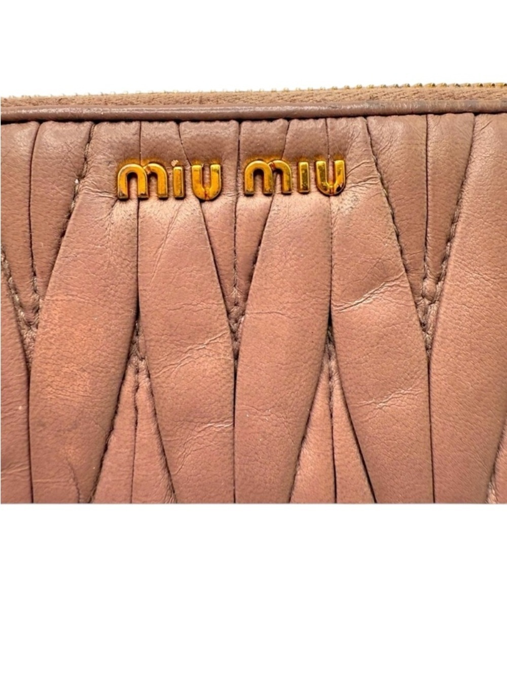 Miu Miu Pink Leather Women's Long Wallet And Box - Picture 6 of 6